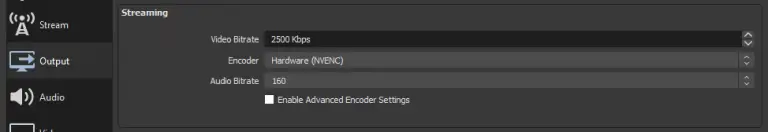 best bitrate for obs studio recording