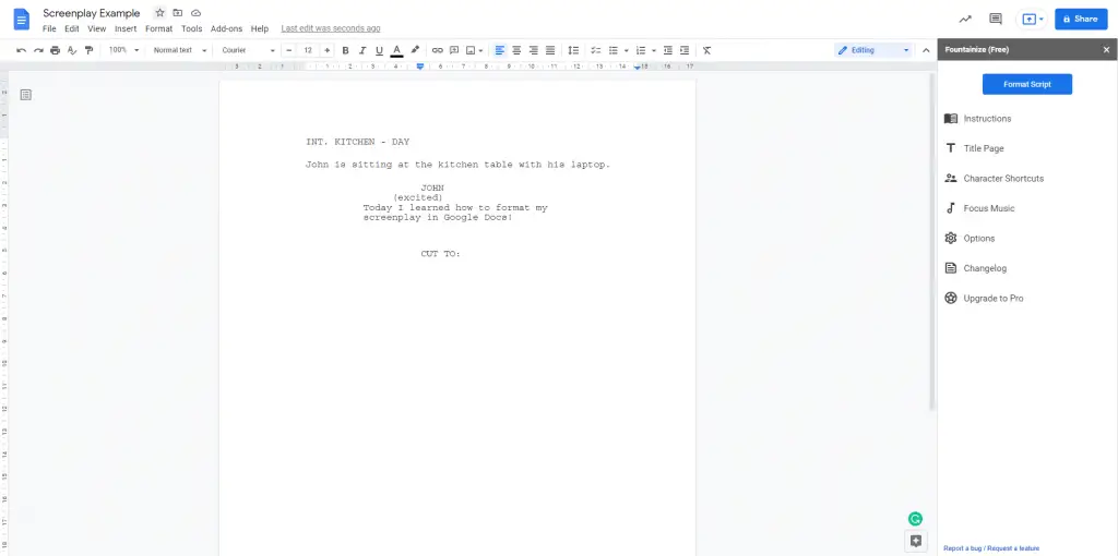 How To Format A Screenplay In Google Docs MediaEquipt 2022 